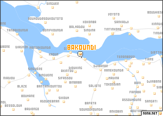 map of Bakoundi