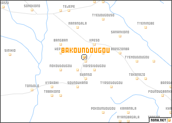 map of Bakoundougou