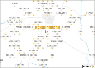 map of Bakounourou