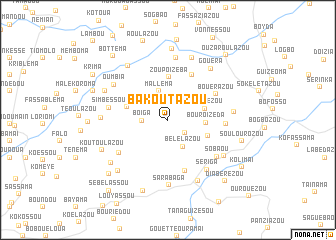 map of Bakoutazou