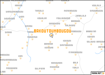 map of Bakoutoumbougou