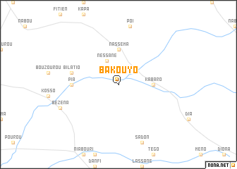 map of Bakouyo