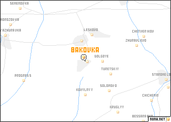 map of Bakovka