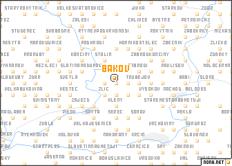 map of Bakov