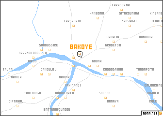 map of Bakoye