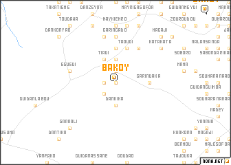 map of Bakoy