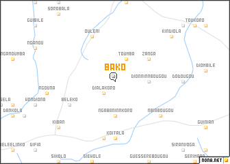 map of Bako