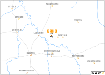 map of Bako