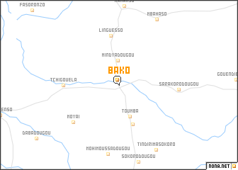 map of Bako