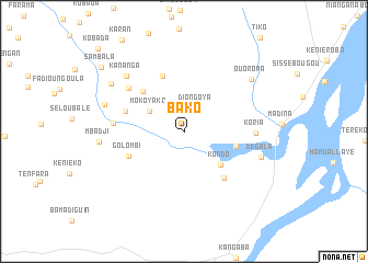 map of Bako