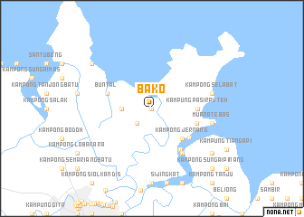 map of Bako