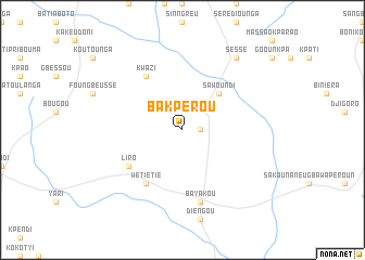 map of Bakpérou