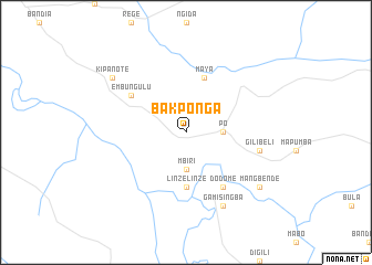 map of Bakponga