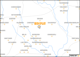 map of Bākpur