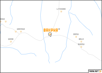 map of Bakpwa