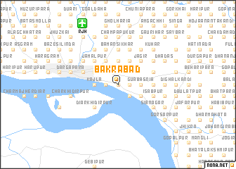 map of Bākrābād