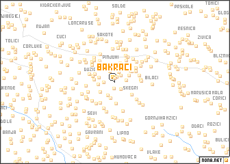 map of Bakrači