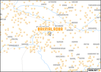 map of Bakriāla Oba