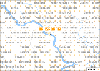 map of Bāksādāngi