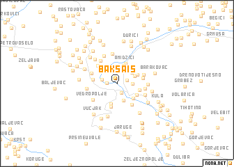 map of Bakšaiš