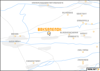 map of Baksanenok