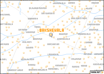 map of Bakshewāla