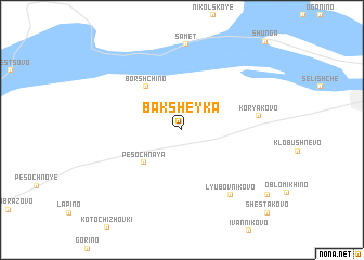 map of Baksheyka