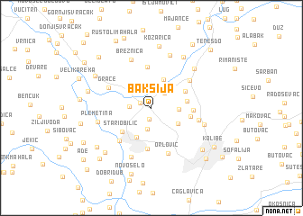 map of Bakšija