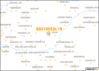 map of Baktar-e ‘Olyā