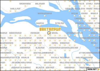 map of Baktārpur