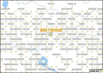 map of Baktārpur