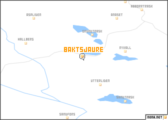 map of Baktsjaure
