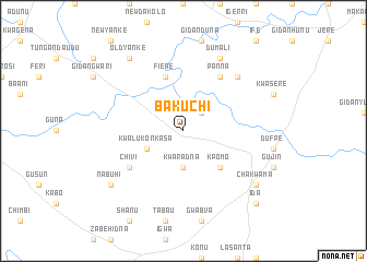 map of Bakuchi