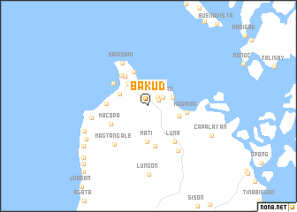 map of Bakud