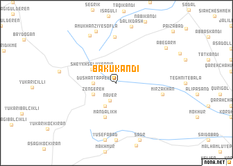 map of Bakū Kandī