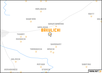 map of Bakulichi