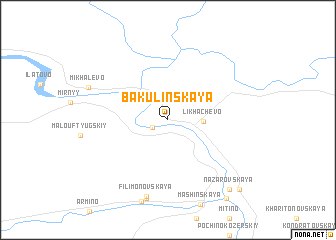 map of Bakulinskaya