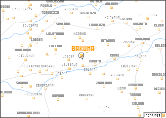 map of Bakuma