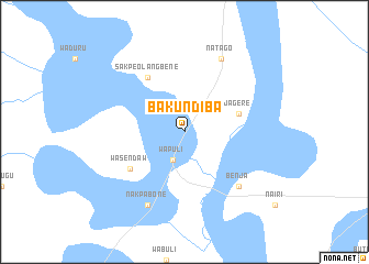 map of Bakundiba