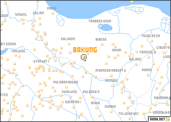 map of Bakung