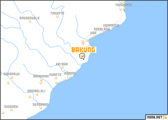 map of Bakung