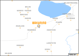 map of Bakunino