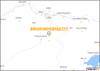 map of Bakurianis Andeziti