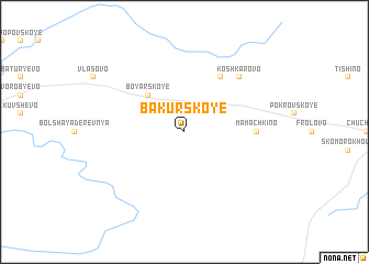 map of Bakurskoye