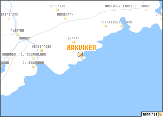 map of Bakviken