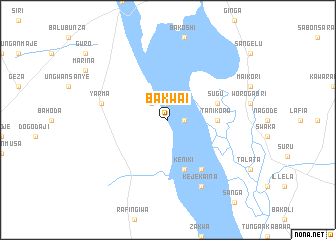 map of Bakwai