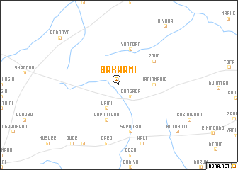 map of Bakwami