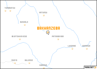 map of Bakwa-Nzeba