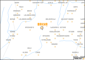 map of Bakwa