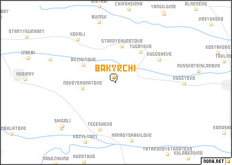 map of Bakyrchi